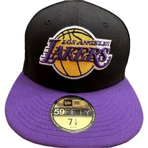New Era 59Fifty Los Angeles Lakers #24 Angel wings NBA 2 Tone Fitted Size 7 1/8